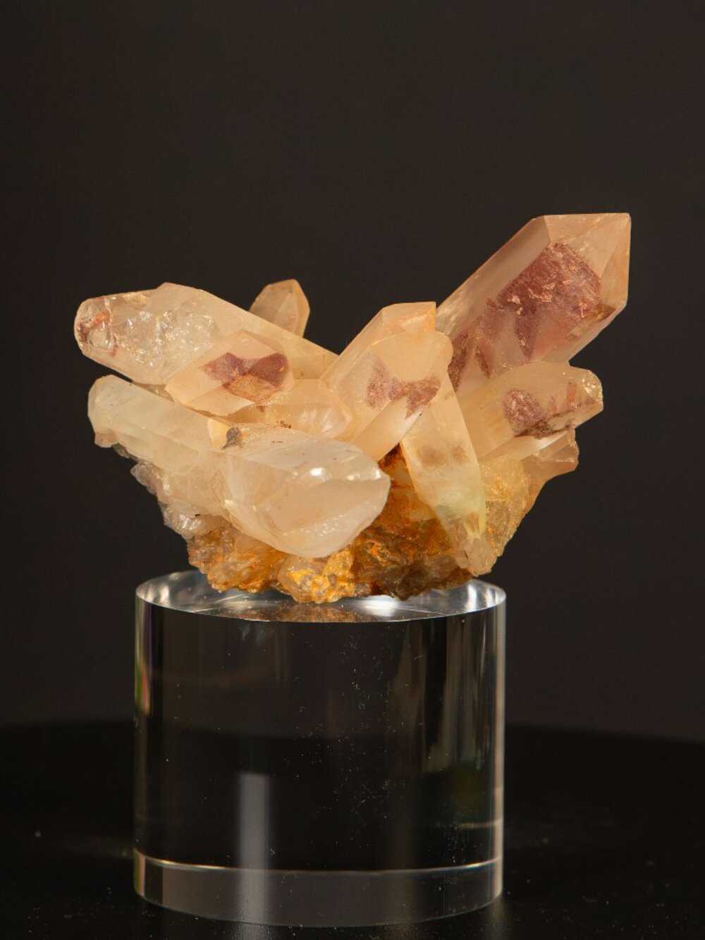 Natural Golden Healer Yellow Quartz Crystal Cluster Specimen
